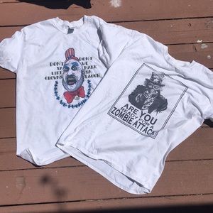 Pair of Rob Zombie inspired tees